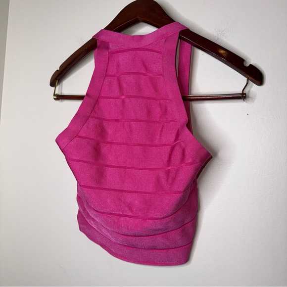 AKIRA Hot Pink Bandage Crop Top - Picture 8 of 8